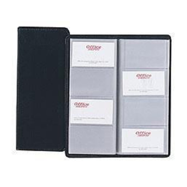 AVERY PRODUCTS CORPORATION 006492 Hazel Westport Card File, 10 3/8in x 4 1/4in, Black