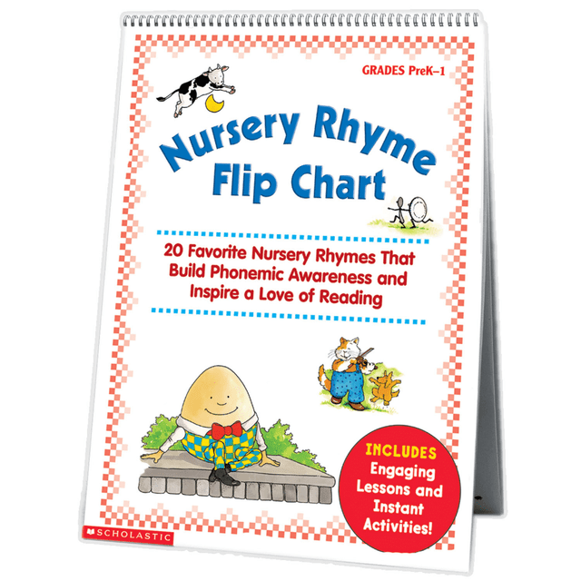 SCHOLASTIC TEACHING RESOURCES Scholastic SC-0439513820  Teacher Resources Nursery Rhyme Flip Chart, Grades Pre-K To 1