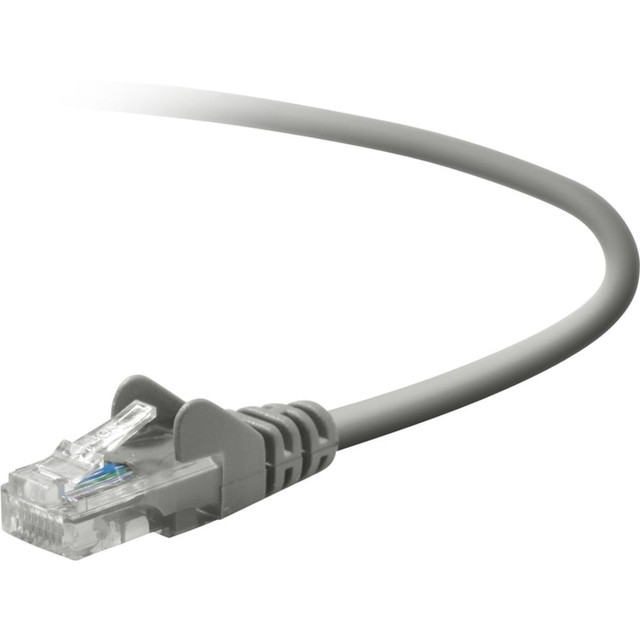 BELKIN, INC. A3L791B10-S Belkin Cat. 5E UTP Patch Cable - RJ-45 Male - RJ-45 Male - 10ft - Gray