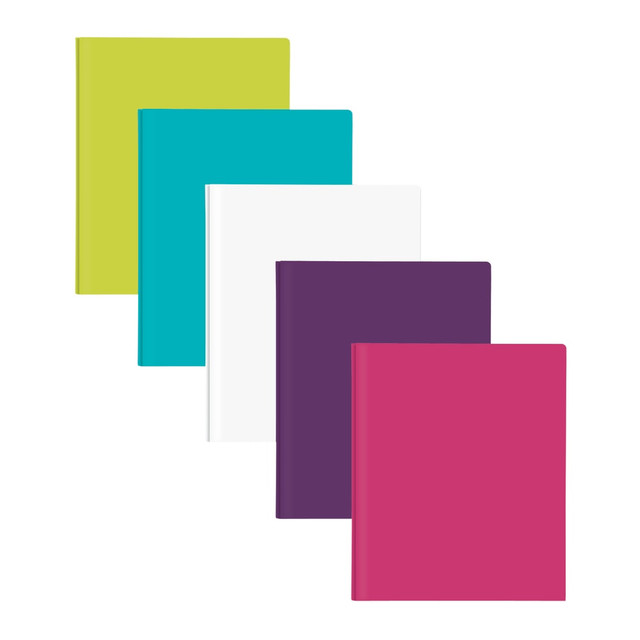 OFFICE DEPOT TS-315 Brand 2-Pocket School-Grade Poly Folder with Prongs, Letter Size, Assorted Fashion Colors, Pack Of 5 OFFICE DEPOT TS-315 Brand 2-Pocket School-Grade Poly Folder with Prongs, Letter Size, Assorted Fashion Colors, Pack Of 5