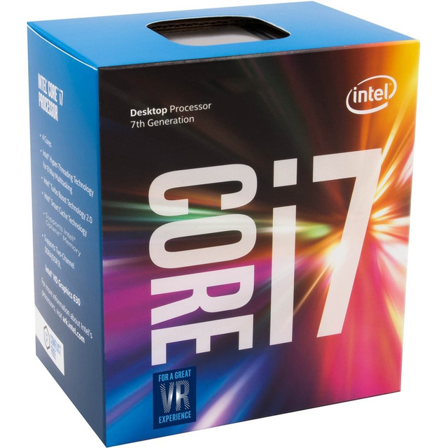 INTEL CORPORATION Intel BX80677I77700K  Core i7 i7-7700K Quad-core (4 Core) 4.20 GHz Processor - Retail Pack - 8 MB L3 Cache - 1 MB L2 Cache - 64-bit Processing - 4.50 GHz Overclocking Speed - 14 nm - Socket H4 LGA-1151 - Intel HD Graphics 630 - 91 W