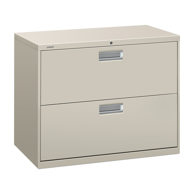 HNI CORPORATION 682LQ HON Brigade 600 36inW x 19-1/4inD Lateral 2-Drawer File Cabinet, Light Gray