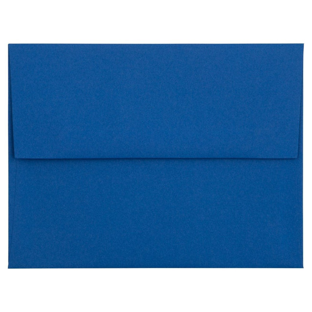 JAM PAPER AND ENVELOPE 563913396 JAM Paper Booklet Invitation Envelopes, A2, Gummed Seal, Presidential Blue, Pack Of 25