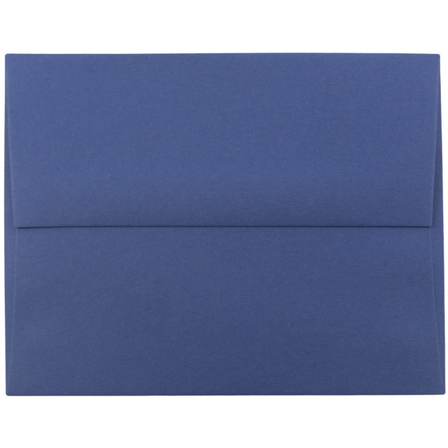 JAM PAPER AND ENVELOPE JAM Paper 563916908  Booklet Invitation Envelopes, A8, Gummed Seal, Presidential Blue, Pack Of 25