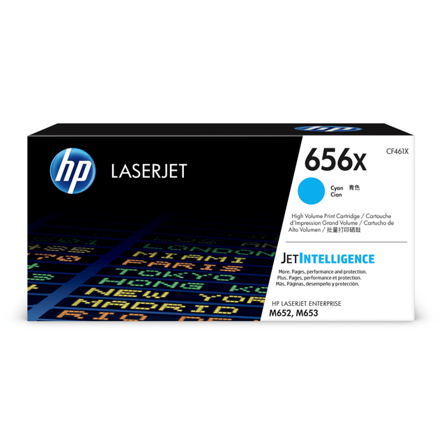 HP INC. HP CF461X  656X Cyan High Yield Toner Cartridge, CF461X