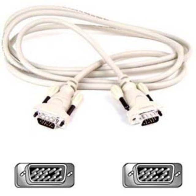 BELKIN, INC. Belkin F2N028B10  Pro Series VGA Monitor Signal Replacement Cable - HD-15 Male - HD-15 Male - 10ft