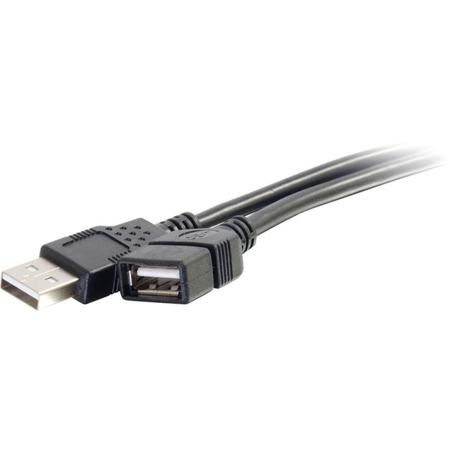 LASTAR INC. 52106 C2G 1m USB Extension Cable - USB 2.0 A to USB - M/F - Type A Male USB - Type A Female USB - 3ft - Black