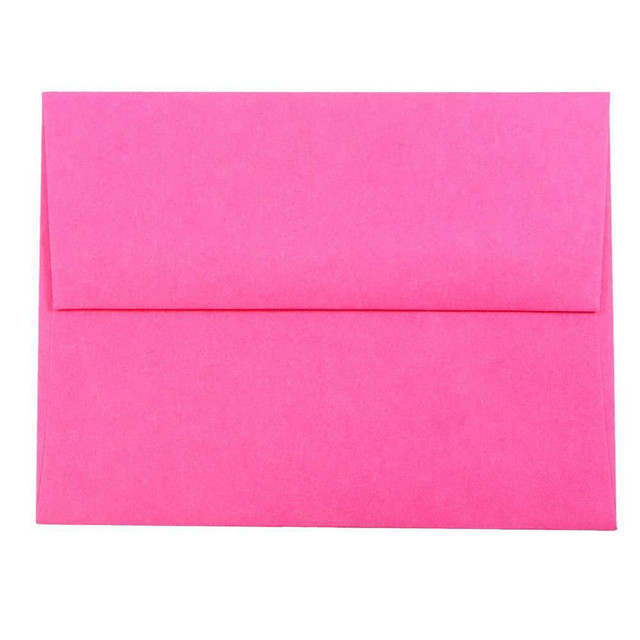 JAM PAPER AND ENVELOPE 12844 JAM Paper Booklet Invitation Envelopes, A2, Gummed Seal, Ultra Fuchsia, Pack Of 25