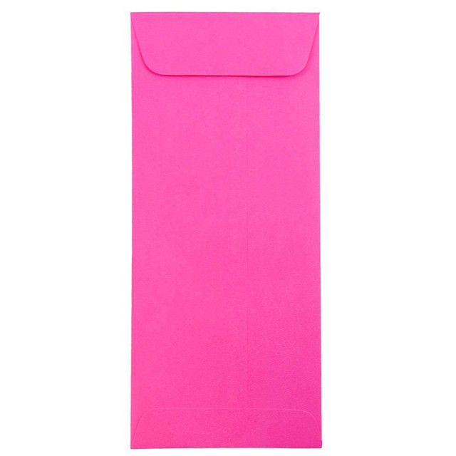 JAM PAPER AND ENVELOPE JAM Paper 15865  #10 Policy Envelopes, Gummed Seal, Ultra Fuchsia, Pack Of 25