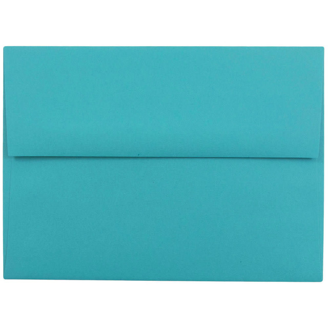 JAM PAPER AND ENVELOPE 15903 JAM Paper Booklet Invitation Envelopes, A6, Gummed Seal, 30% Recycled, Sea Blue, Pack Of 25