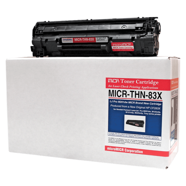 MICROMICR CORPORATION MicroMICR MICRTHN83X  Remanufactured High-Yield Black MICR Toner Cartridge Replacement For HP CF283X, THN-83X