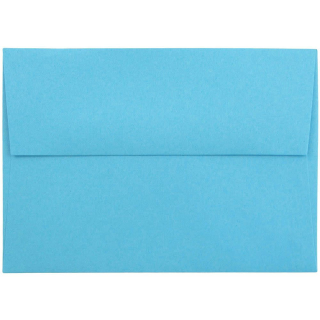 JAM PAPER AND ENVELOPE 15805 JAM Paper Booklet Envelopes, A1, Gummed Seal, 30% Recycled, Blue, Pack Of 25