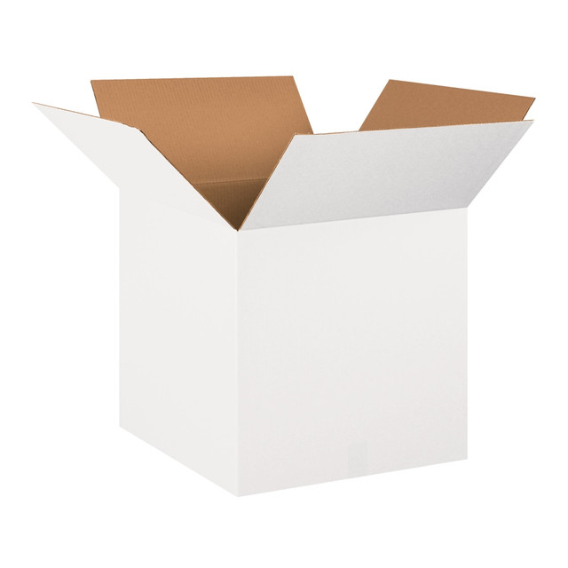 B O X MANAGEMENT, INC. Partners Brand 202020W  Brand Corrugated Boxes 20in x 20in x 20in, White, Bundle of 10