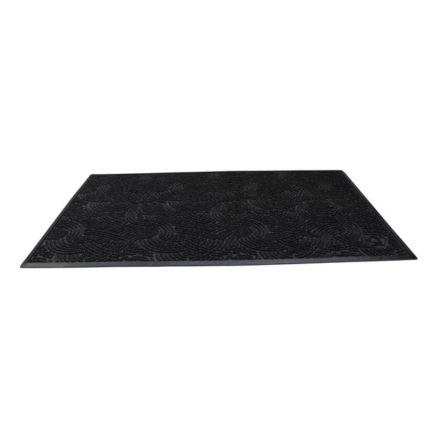 M+A MATTING WaterHog 185700310  Plus Swirl Floor Mat, 36in x 120in, Black Smoke