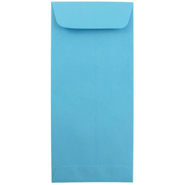 JAM PAPER AND ENVELOPE JAM Paper 15880  #10 Policy Envelopes, Gummed Seal, 30% Recycled, Blue, Pack Of 25