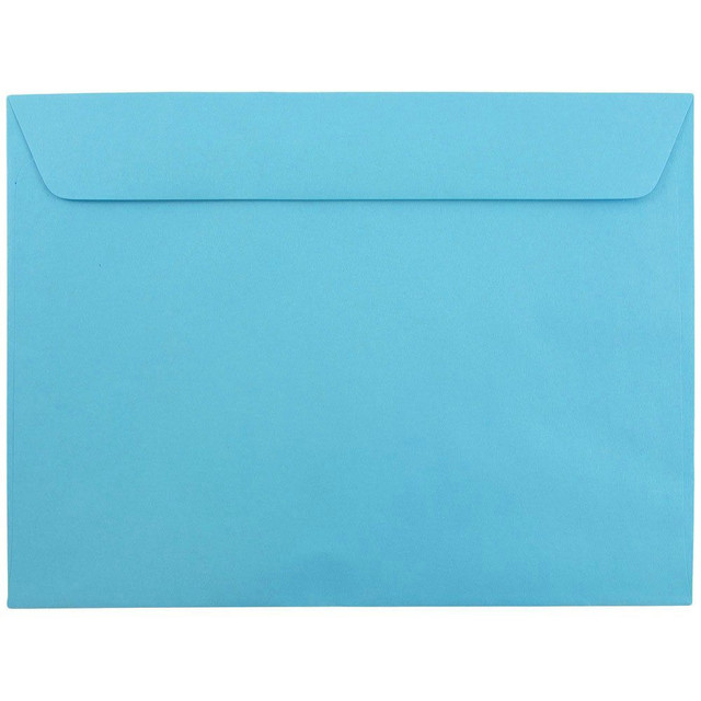 JAM PAPER AND ENVELOPE 5156774 JAM Paper Booklet Envelopes, 9in x 12in, Gummed Seal, 30% Recycled, Blue, Pack Of 25