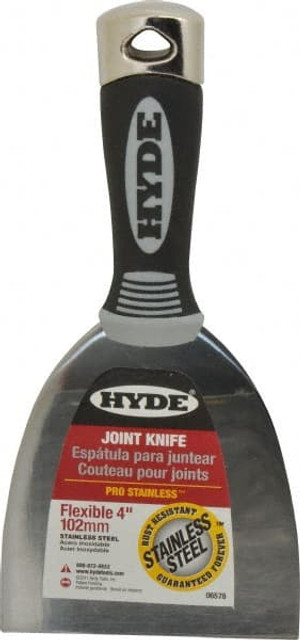 Hyde Tools 06578 Putty Knife: Stainless Steel, 4" Wide