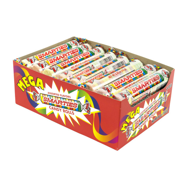 CE DE CANDY, INC. 209-00137 Nestle Smarties Mega Smarties Rolls, Box Of 24
