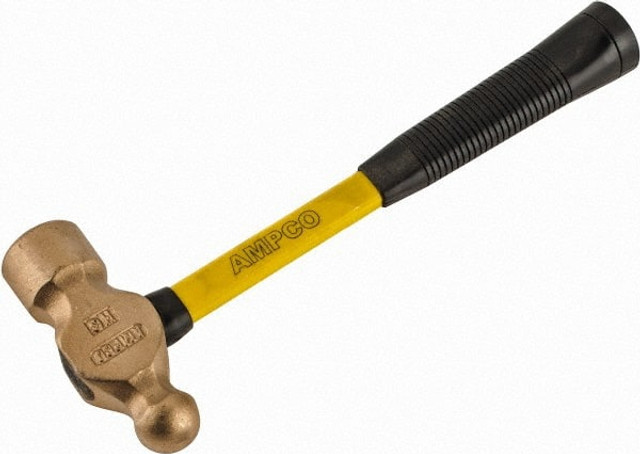 Ampco H-6FG 2-3/4 Lb Head Aluminum Bronze Ball Pein Hammer