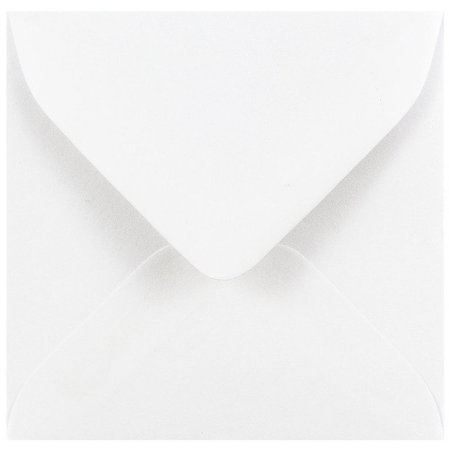 JAM PAPER AND ENVELOPE 3992308 JAM Paper Square Invitation Envelopes, 3 1/8in x 3 1/8in, Gummed Seal, White, Pack Of 25 JAM PAPER AND ENVELOPE 3992308 JAM Paper Square Invitation Envelopes, 3 1/8in x 3 1/8in, Gummed Seal, White, Pack Of 25