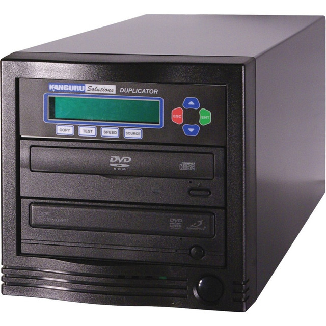 KANGURU U2--DVDDUPE-S1  1-to-1, 24x DVD Duplicator - Standalone - DVD-ROM, DVD-Writer - 24x DVD-R, 24x DVD R, 12x DVD-R, 12x DVD R, 52x CD-R - 22x DVD-R/RW, 22x DVD R/RW - USB, TAA Compliant