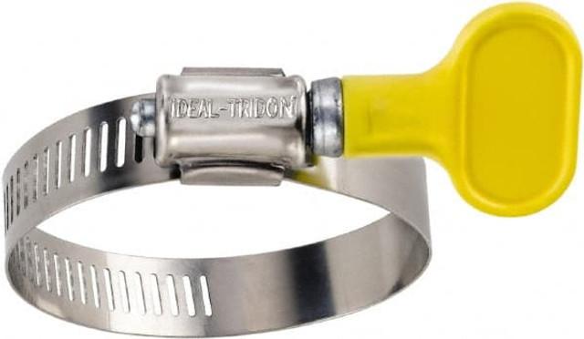 IDEAL TRIDON 5Y01251 Worm Gear Clamp: SAE 12, 1/2 to 1-1/4" Dia, Stainless Steel Band