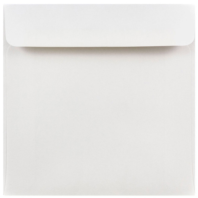 JAM PAPER AND ENVELOPE JAM Paper 28416  Square Invitation Envelopes, 6in x 6in, Gummed Seal, White, Pack Of 25