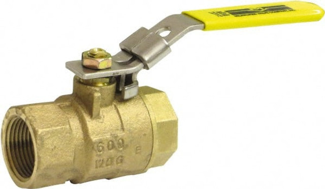 Milwaukee Valve BA100ELDA  34 Standard Manual Ball Valve: 3/4" Pipe, Full Port