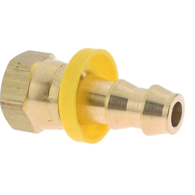 Dixon Valve & Coupling 2780604C Barbed Push-On Hose Female Connector: 1/4" NPSM, Brass, 3/8" Barb