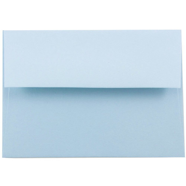 JAM PAPER AND ENVELOPE JAM Paper 155624  Booklet Invitation Envelopes, A2, Gummed Seal, Light Baby Blue, Pack Of 25