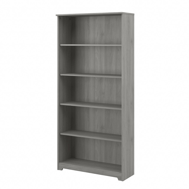 BUSH INDUSTRIES INC. WC31366-03 Bush Business Furniture Cabot 67inH 5-Shelf Bookcase, Modern Gray, Standard Delivery BUSH INDUSTRIES INC. WC31366-03 Bush Business Furniture Cabot 67inH 5-Shelf Bookcase, Modern Gray, Standard Delivery