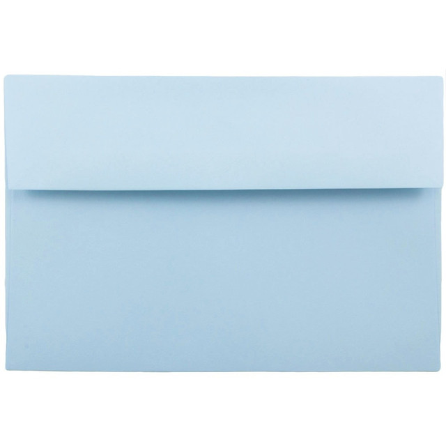 JAM PAPER AND ENVELOPE 155689 JAM Paper Booklet Invitation Envelopes, A10, Gummed Seal, Baby Blue, Pack Of 25