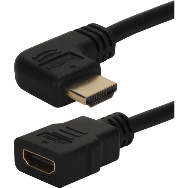 QVS, INC. HDXLF-0.5F QVS Left-Angle High-Speed HDMI UltraHD 4K Flex Adaptor