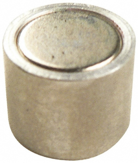 Mag-Mate N250T 6-32 Thread, 1/4" Diam, 1/2" High, 0.13 Lb Average Pull Force, Neodymium Rare Earth Pot Magnet