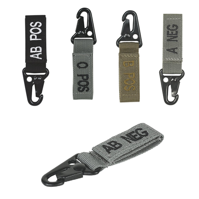 Voodoo Tactical 20-9729004000 Embroidered Blood Type Tags (AB-)