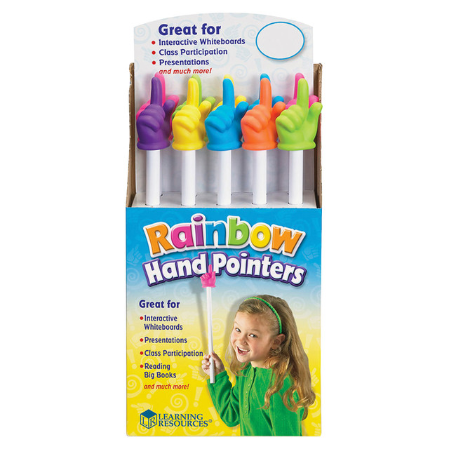 LEARNING RESOURCES, INC. LER1968 Learning Resources 15in Rainbow Hand Pointers, Set of 10 LEARNING RESOURCES, INC. LER1968 Learning Resources 15in Rainbow Hand Pointers, Set of 10