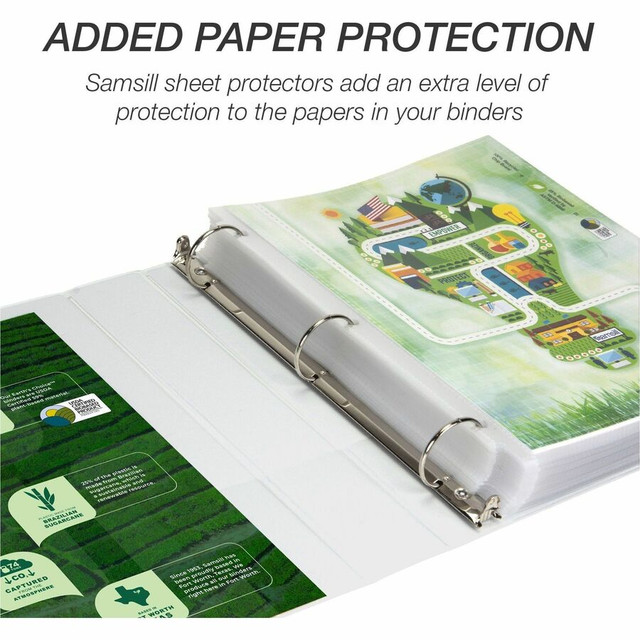 Samsill Corporation Samsill 18957 Samsill Earth's Choice Plant-based Durable View Binder