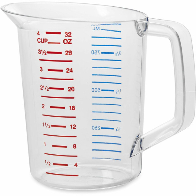 Rubbermaid Commercial Products Rubbermaid Commercial 3216CLECT Rubbermaid Commercial Bouncer 1 Quart Measuring Cup