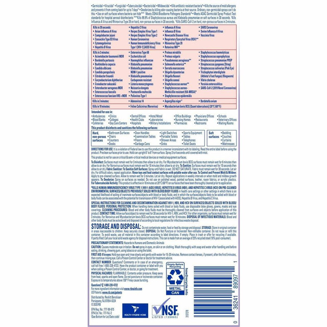 Reckitt Benckiser plc Professional Lysol 89097CT Professional Lysol Lavender Disinfectant Spray Reckitt Benckiser plc Professional Lysol 89097CT Professional Lysol Lavender Disinfectant Spray