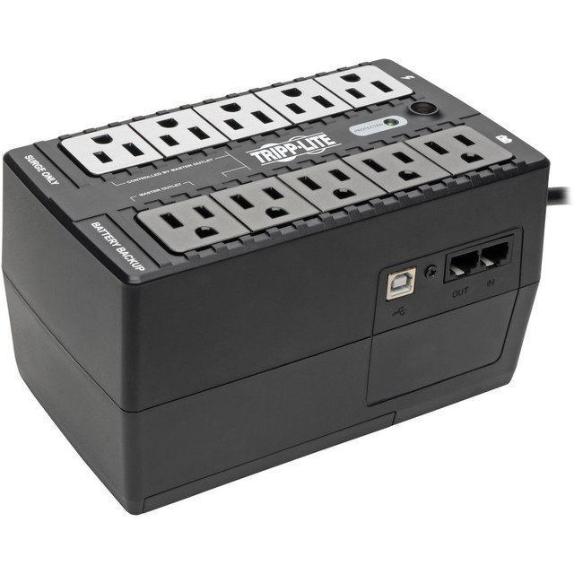 TRIPP LITE ECO550UPS ECO Series 10-Outlet Energy-Saving Standby UPS System, Black, ECO550UPS TRIPP LITE ECO550UPS ECO Series 10-Outlet Energy-Saving Standby UPS System, Black, ECO550UPS