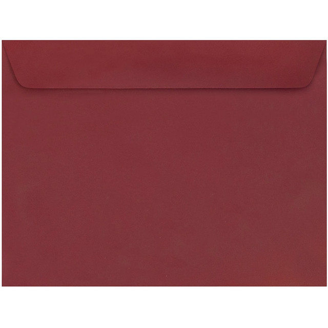 JAM PAPER AND ENVELOPE JAM Paper 31511309  Booklet Envelopes, 9in x 12in, Gummed Seal, Dark Red, Pack Of 25