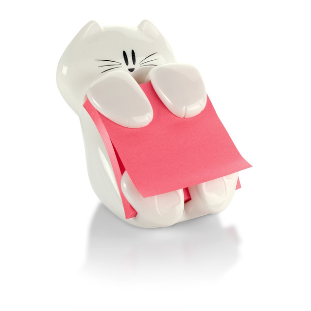 3M CO Post-it CAT-330  Notes Dispenser, 3 in x 3 in, 1 Dispenser, 1 Pad, 45 Sheets/Pad, Clean Removal, Pink