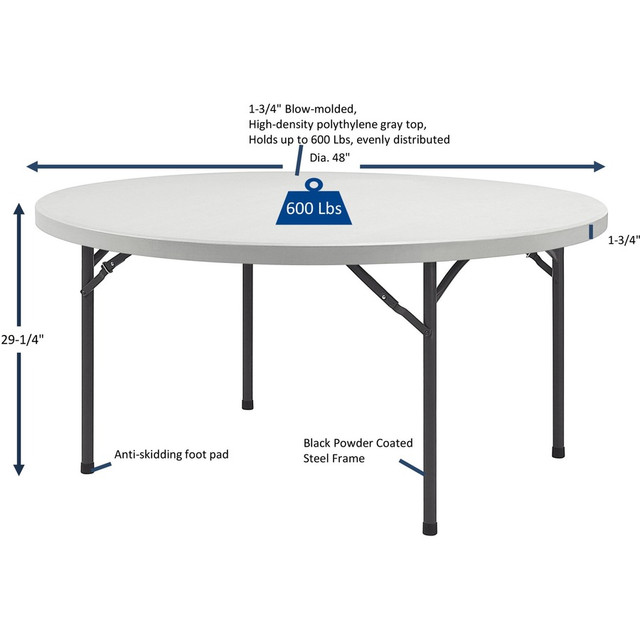 Lorell 60327 Lorell Ultra-Lite Banquet Folding Table