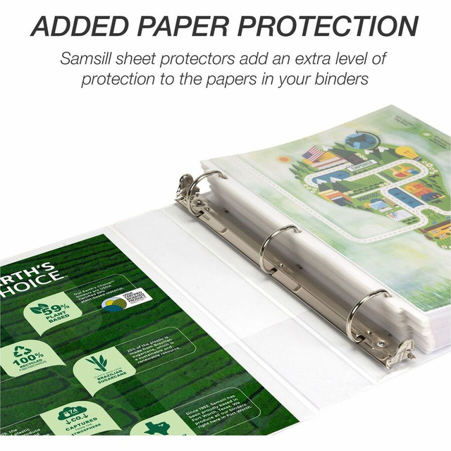 Samsill Corporation Samsill 16957 Samsill Earth's Choice Plant-based Durable View Binder