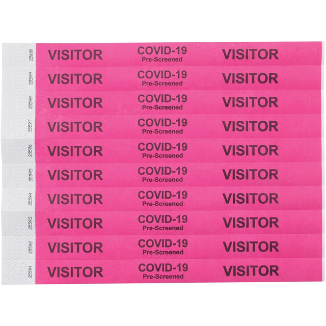 Advantus Corp Advantus 76095 Advantus COVID Prescreened Visitor Wristbands