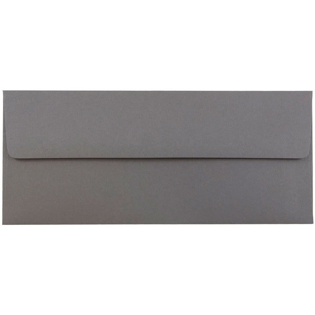 JAM PAPER AND ENVELOPE 36396438 JAM PAPER #10 Business Premium Envelopes, 4 1/8 x 9 1/2, Dark Grey, 25/Pack