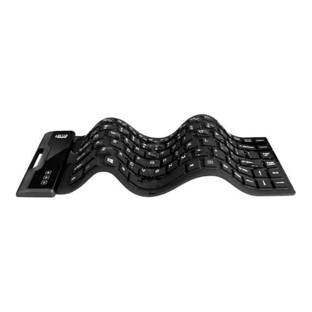 ADESSO INC AKB-212UB Adesso Flex Keyboard With Antimicrobial Protection, 87 Keys, Black ADESSO INC AKB-212UB Adesso Flex Keyboard With Antimicrobial Protection, 87 Keys, Black