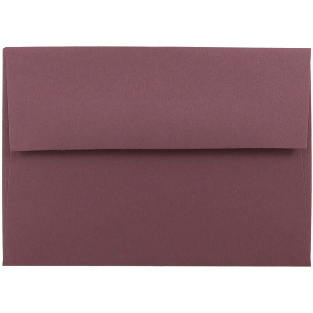 JAM PAPER AND ENVELOPE 36395836 JAM Paper Booklet Envelopes, #4 Bar (A1), Gummed Seal, Burgundy, Pack Of 25