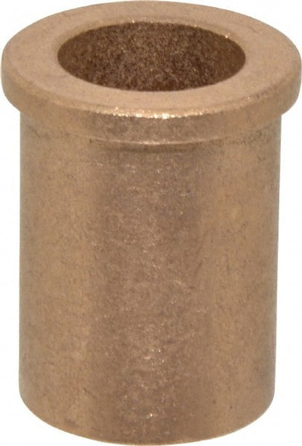 Boston Gear G00318 Flanged Sleeve Bearing: 5/8" ID, 7/8" OD, 1-1/4" OAL, Oil Impregnated Bronze