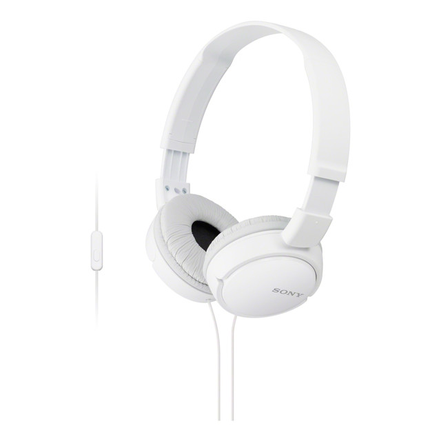 SONY ELECTRONICS INC MDRZX110AP/W Sony ZX On-Ear Monitor Headphones, White, MDRZX110AP/W SONY ELECTRONICS INC MDRZX110AP/W Sony ZX On-Ear Monitor Headphones, White, MDRZX110AP/W